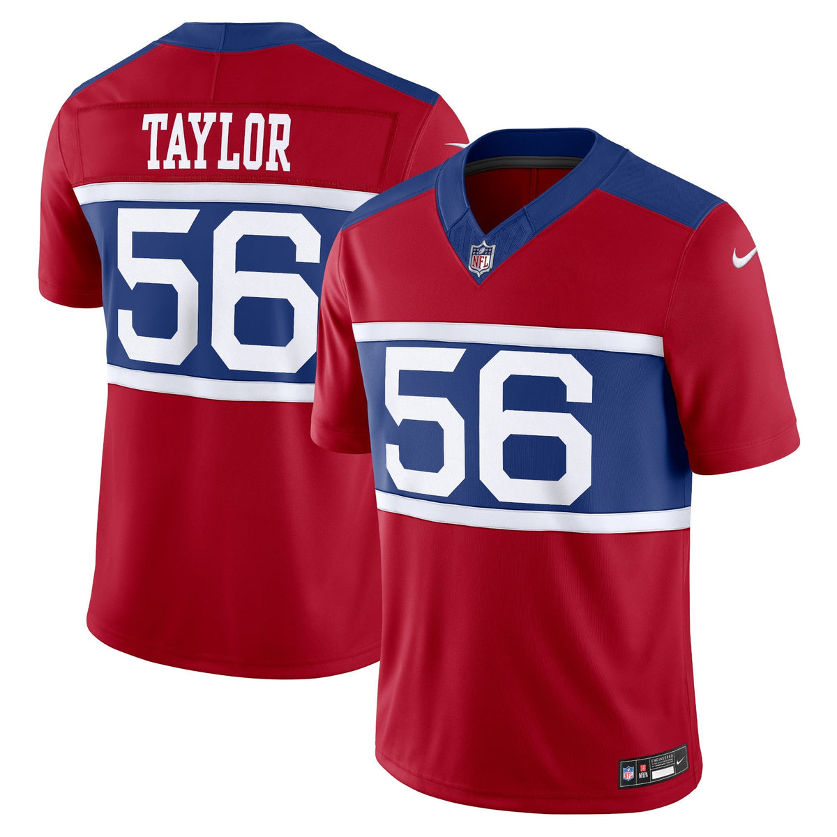 Lawrence Taylor New York Giants Nike Alternate Vapor F.U.S.E. Retired   Limited Jersey - Century Red