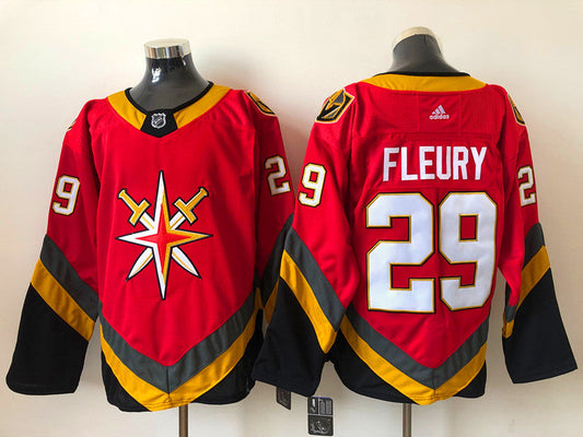 Men's Vegas Golden Knights Marc-Andre Fleury #29 Red Breakaway Player jersey