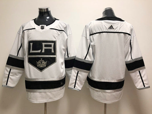 Men's Los Angeles Kings White Breakaway Away Blank Jersey1