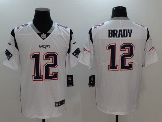 Men's Tom Brady #12 New England Patriots Jersey1 White