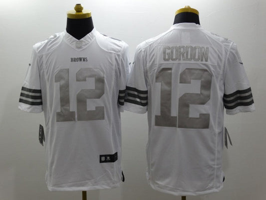 Men's Cleveland Browns Josh Gordon #12 White Game Jersey1