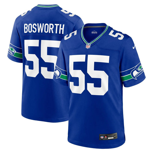 Brian Bosworth Seattle Seahawks Nike Throwback Retired   Game Jersey - Royal