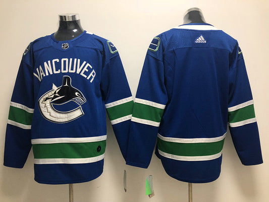 Men's Vancouver Canucks Blue Breakaway Home Blank Jersey1