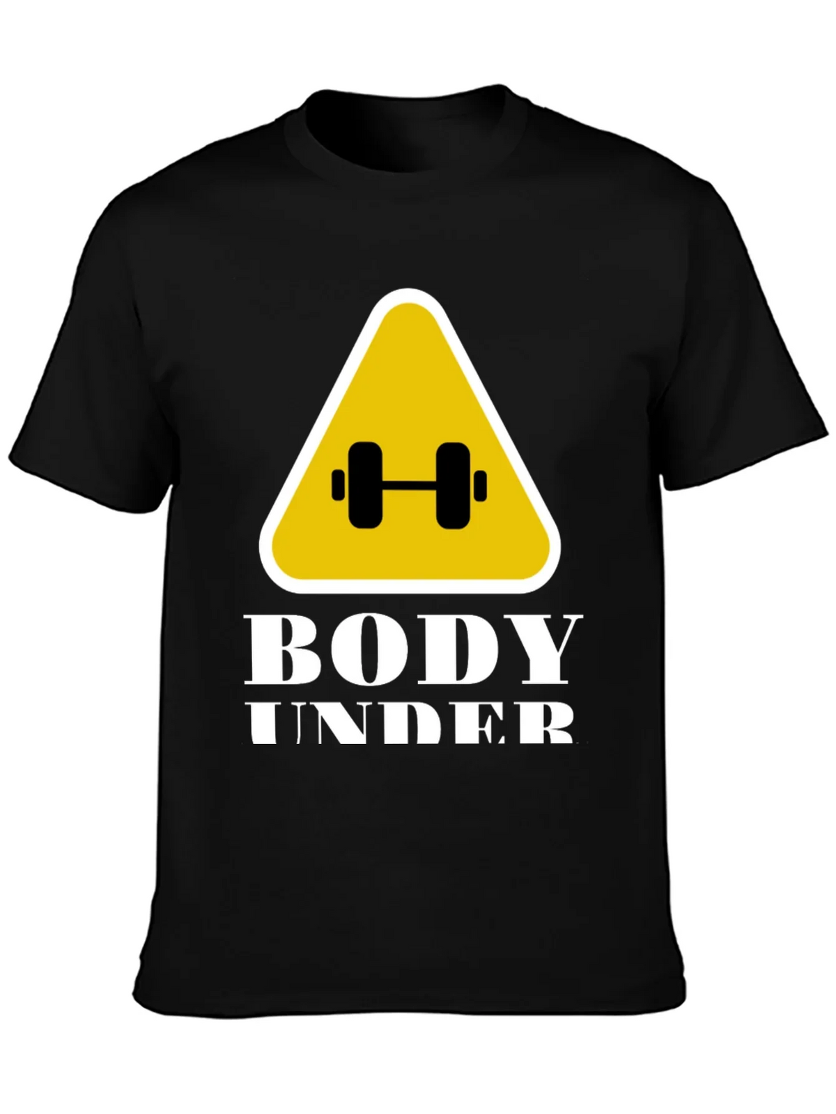 Body Under Construction Black Graphic T-Shirt