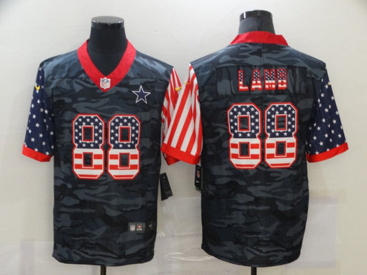 Men's Dallas Cowboys CeeDee Lamb #88 Gray Camouflage Game Player Jersey1
