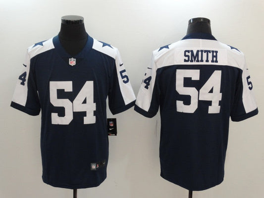 Men's Dallas Cowboys Jaylon Smith #54 Navy Alternate Custom1 Game Jersey1