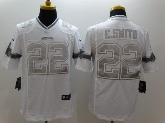 Men's Dallas Cowboys Emmitt Smith #22 White Game Jersey1