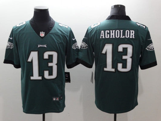 Men's Philadelphia Eagles Nelson Agholor #13 Midnight Green Game Jersey1