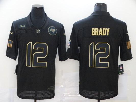 Men's Tampa Bay Buccaneers Tom Brady Black 2020 Salute To Service Limited Jersey1