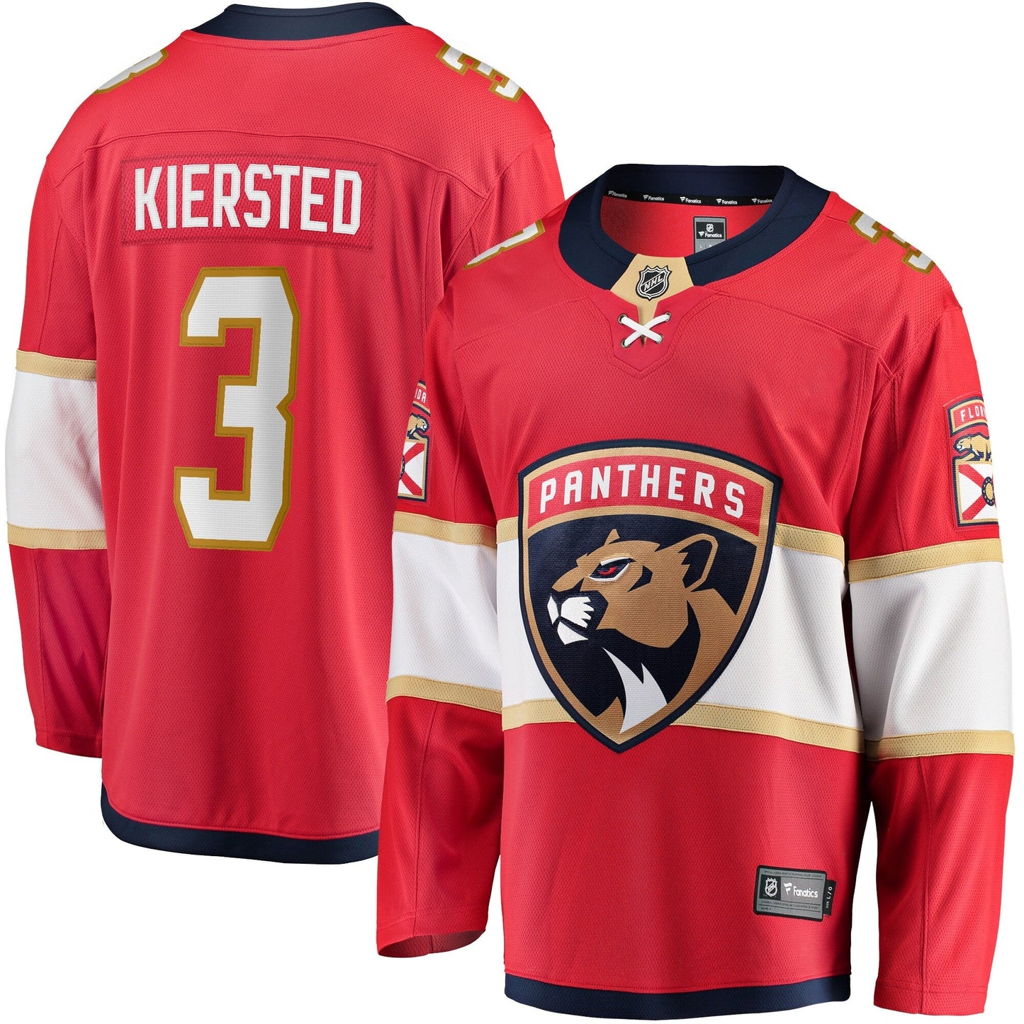 Matt Kiersted Florida Panthers   Home Team Breakaway  Jersey - Red