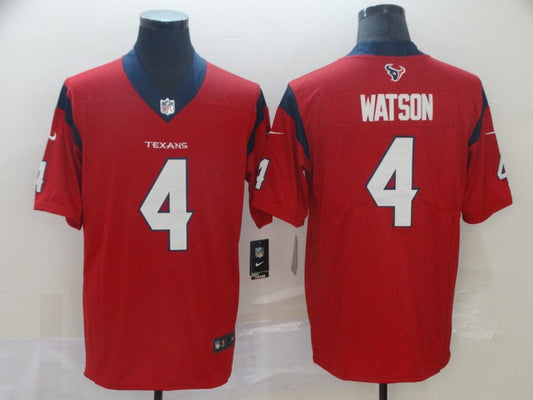 Men's Deshaun Watson Houston Texans #4 Player Game Jersey1 - Red