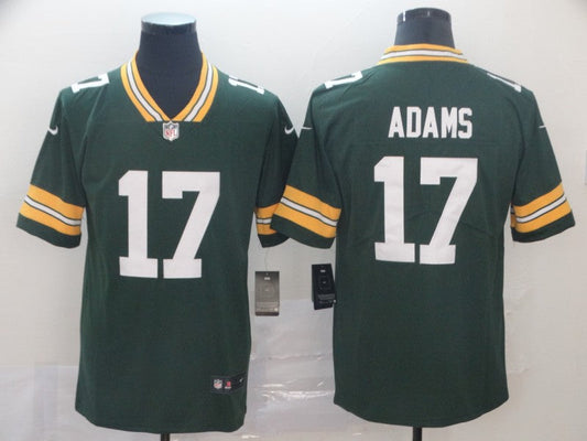 Men's Green Bay Packers Davante Adams #17 Green Team Game Jersey1