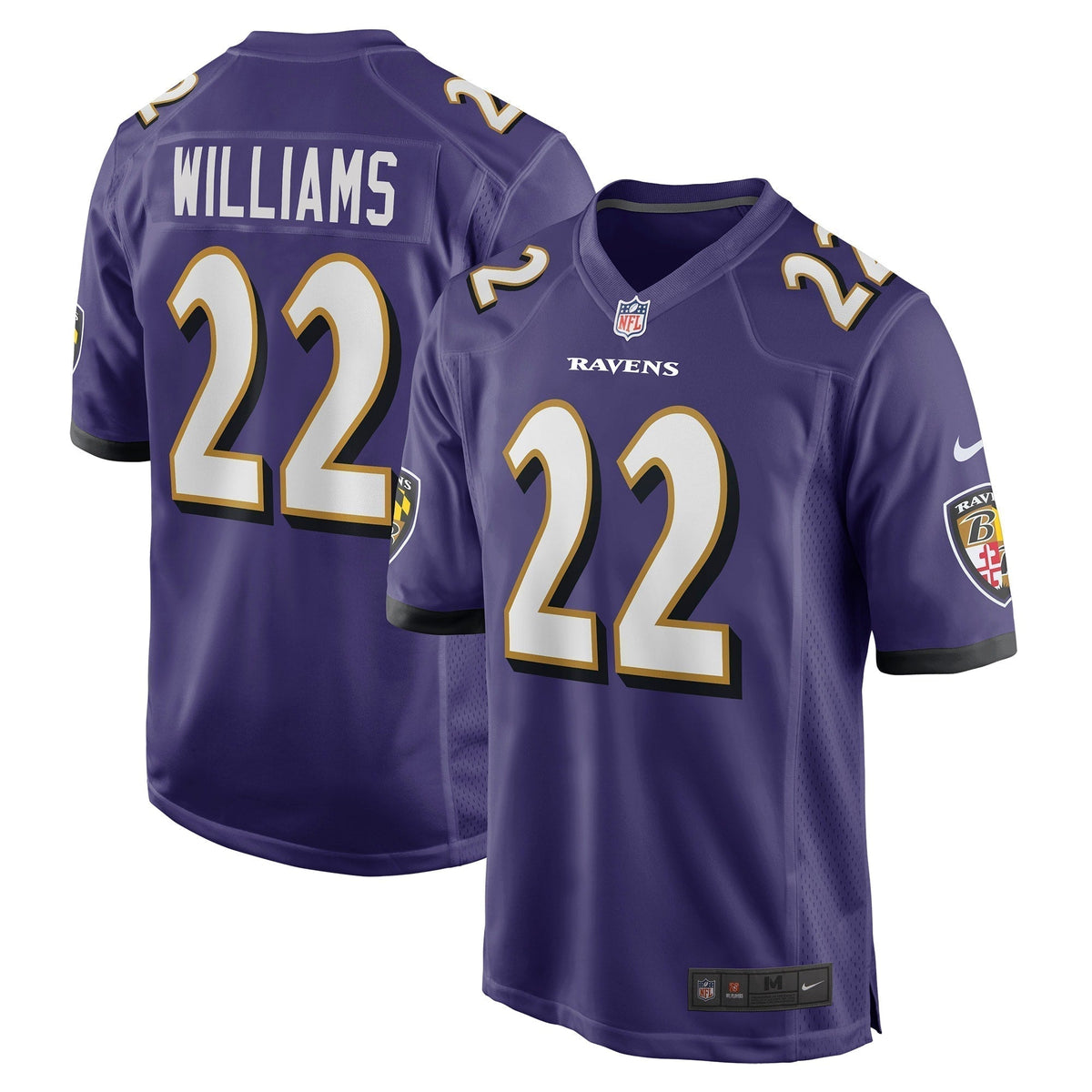 Damarion Williams Baltimore Ravens Nike   Game Jersey - Purple