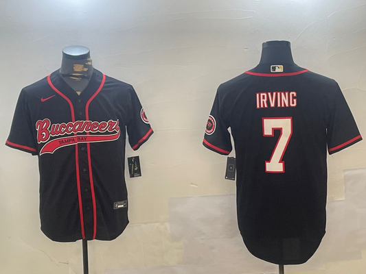 Men's Tampa Bay Buccaneers Bucky Irving #7 Black Game jersey