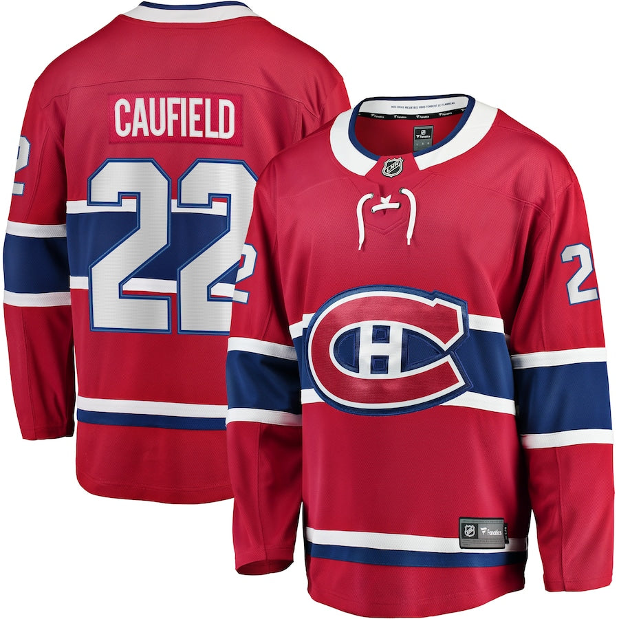 Cole Caufield Montreal Canadiens   Home Breakaway Replica Jersey - Red