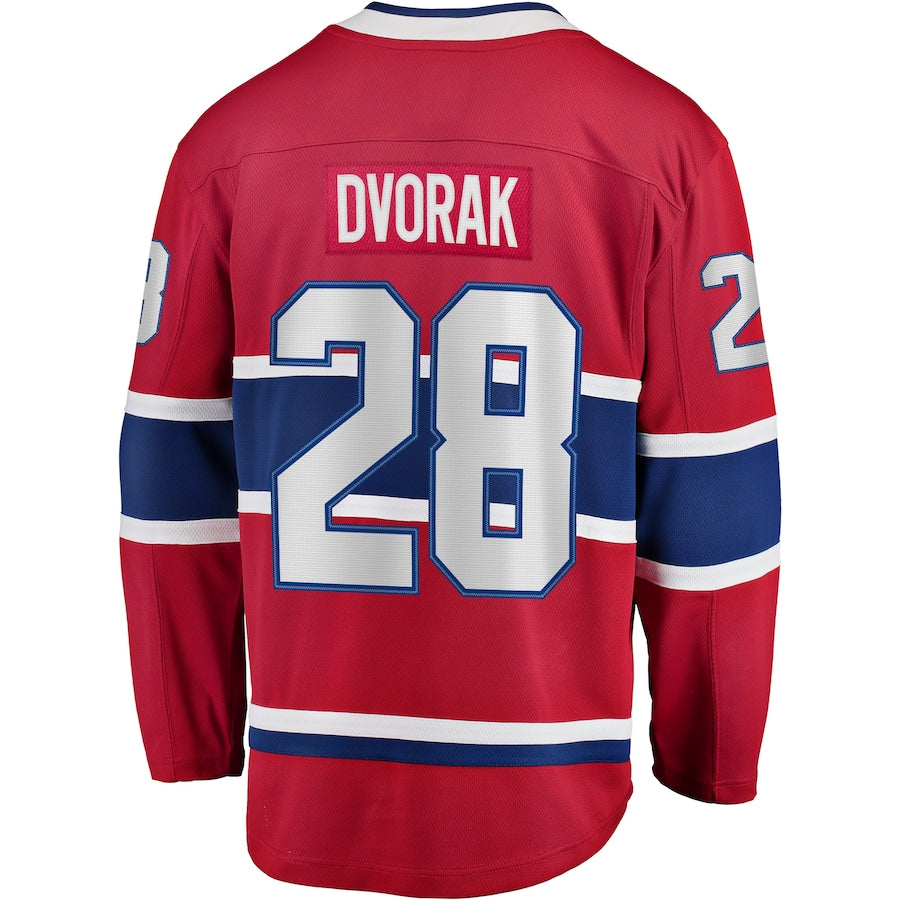 Christian Dvorak Montreal Canadiens   Home Breakaway  Jersey - Red
