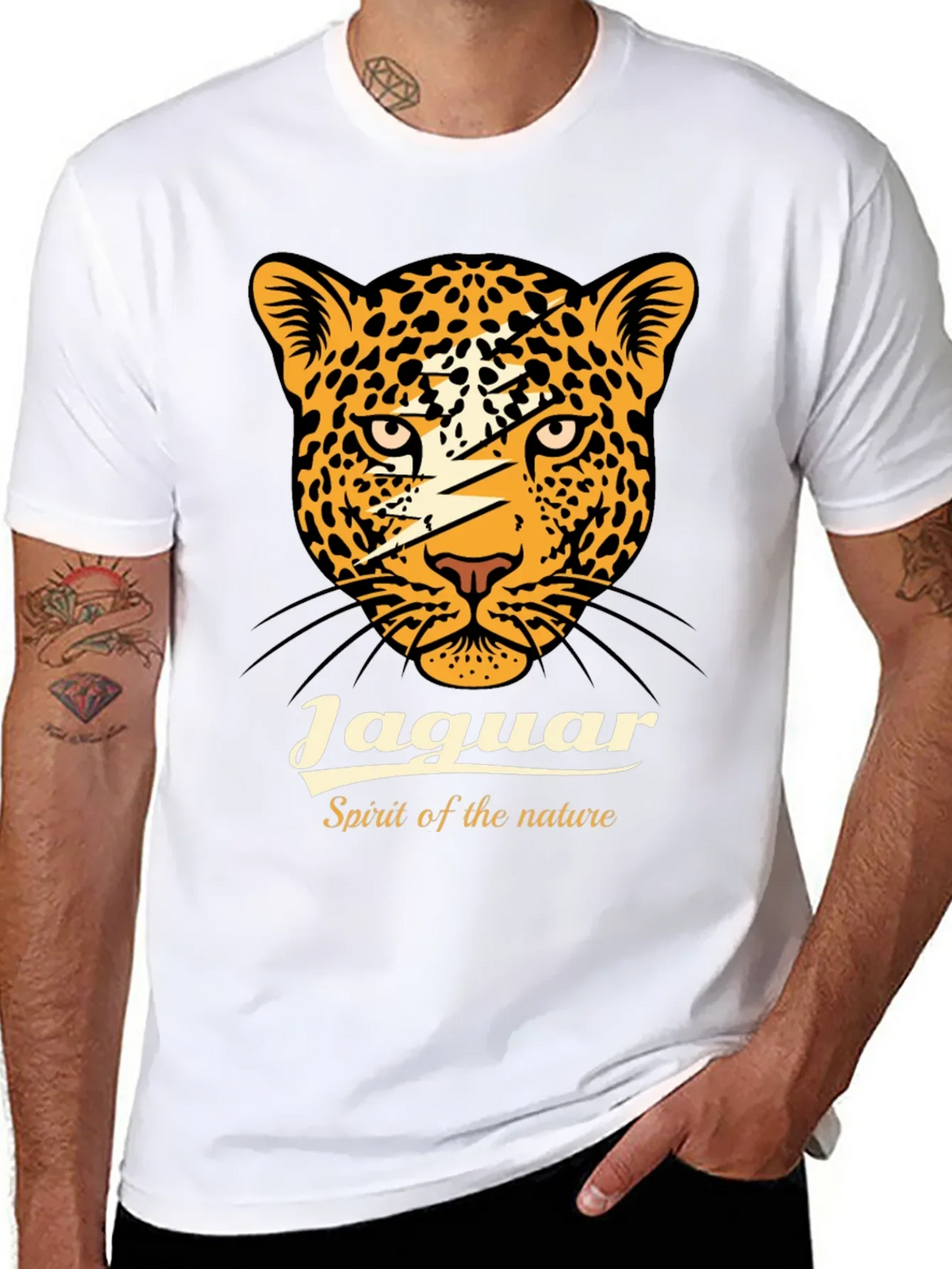 Jaguar Spirit Graphic Tee - Black