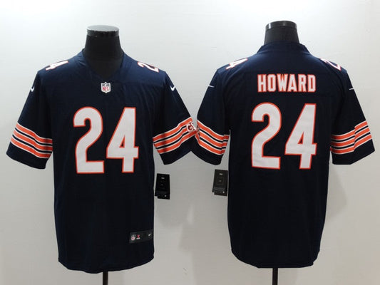 Men's Chicago Bears Jordan Howard #24 Navy Game Player Jersey1