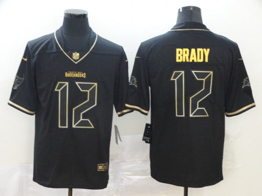 Men's Tampa Bay Buccaneers #12 Tom Brady Black Game Jersey1