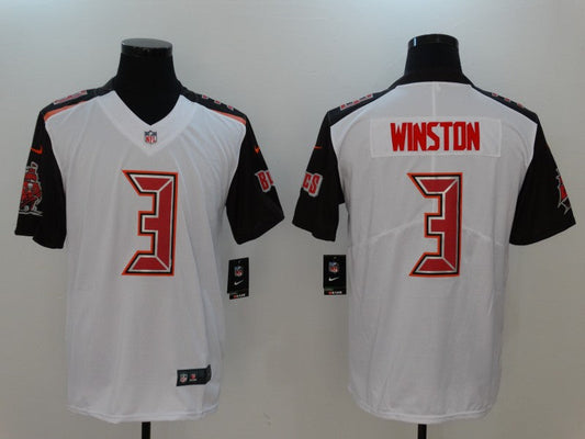 Men's Tampa Bay Buccaneers Jameis Winston #3 White Team Game Jersey1