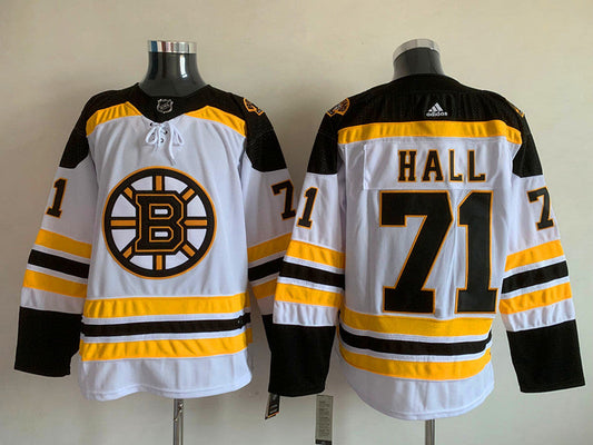 Men's Boston Bruins Taylor Hall #71 White Replica Player jersey