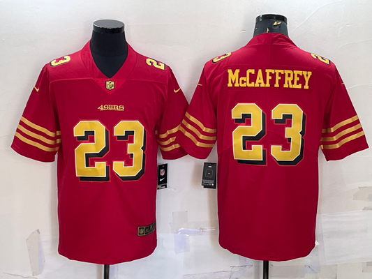 Men's San Francisco 49ers Christian McCaffrey #23 Red Player Jersey1