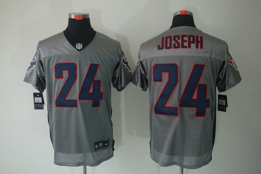 Men's Houston Texans Johnathan Joseph #24 Gray Game Jersey1