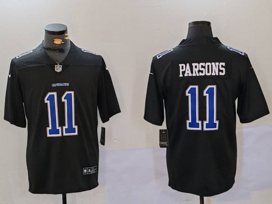 Men's Dallas Cowboys Micah Parsons Black Game Player Jersey1