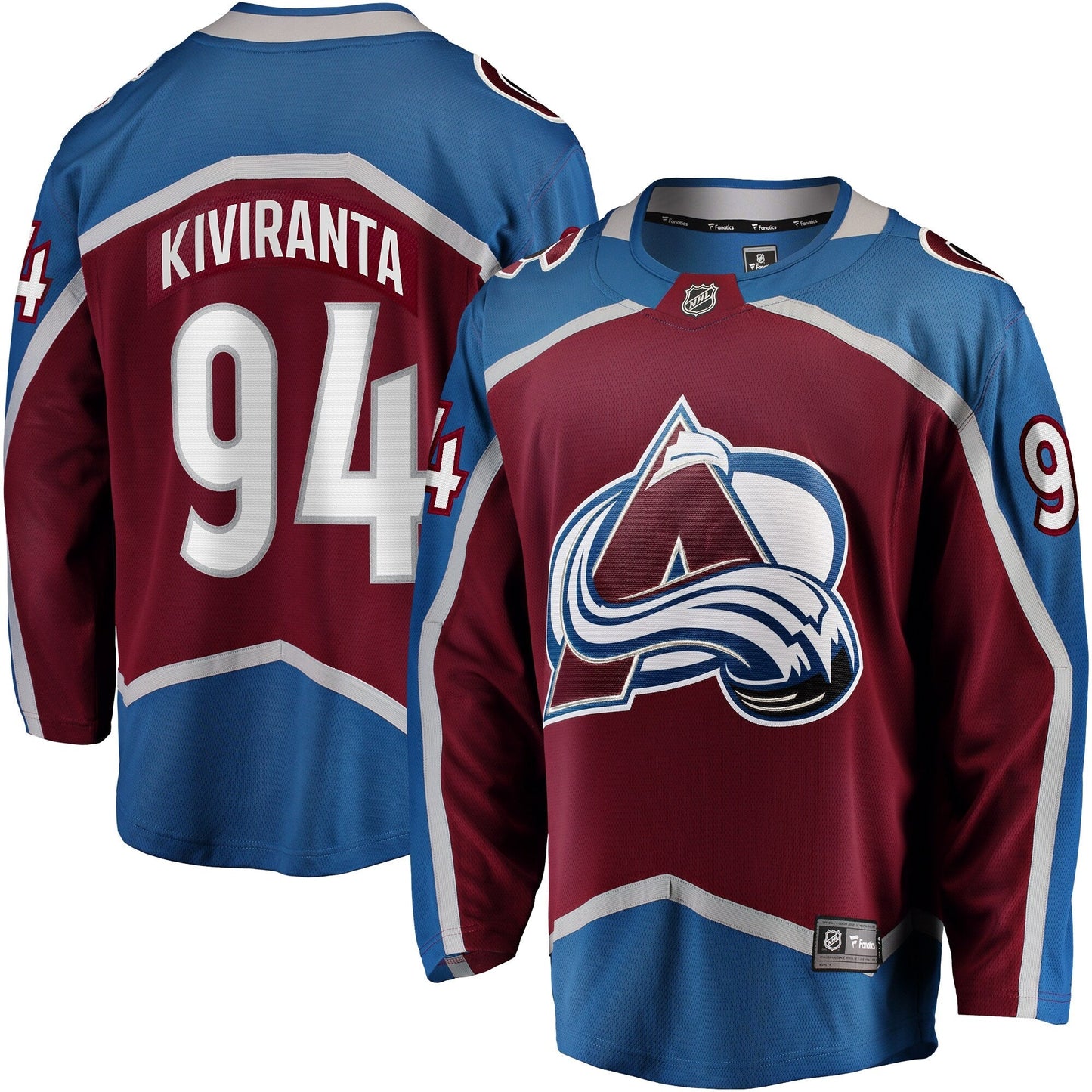 Joel Kiviranta Colorado Avalanche   Home Premier Breakaway  Jersey - Maroon
