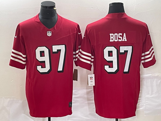 Men's San Francisco 49ers Nick Bosa #97 Red Vapor Elite Jersey1