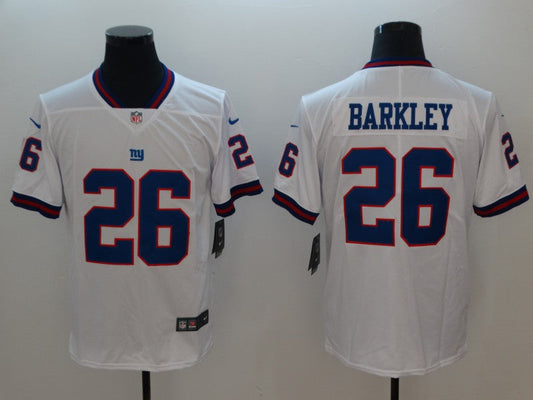 Men's New York Giants Saquon Barkley #26 White Game jersey