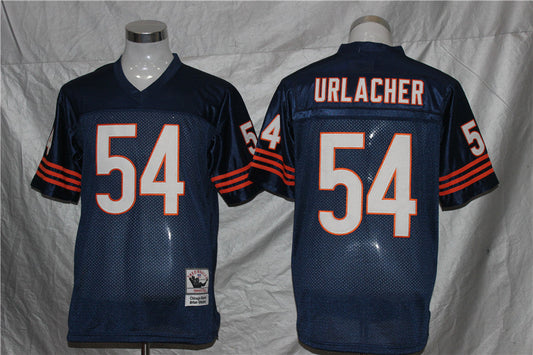 Men's Chicago Bears Brian Urlacher Mitchell & Ness Navy Legacy Replica Player Jersey1