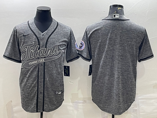 Men's Tennessee Titans Gray Blank jersey