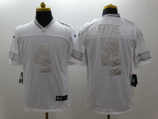 Men's Green Bay Packers Brett Favre #4 White Game Jersey1