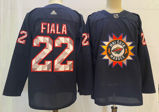 Men's Minnesota Wild Kevin Fiala #22 Black Breakaway Player jersey