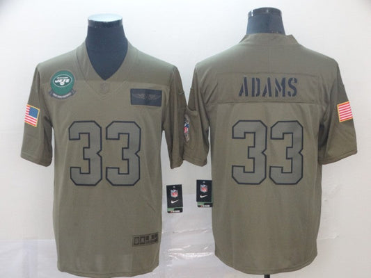 Men's New York Jets Jamal Adams #33 Brown Game Jersey1