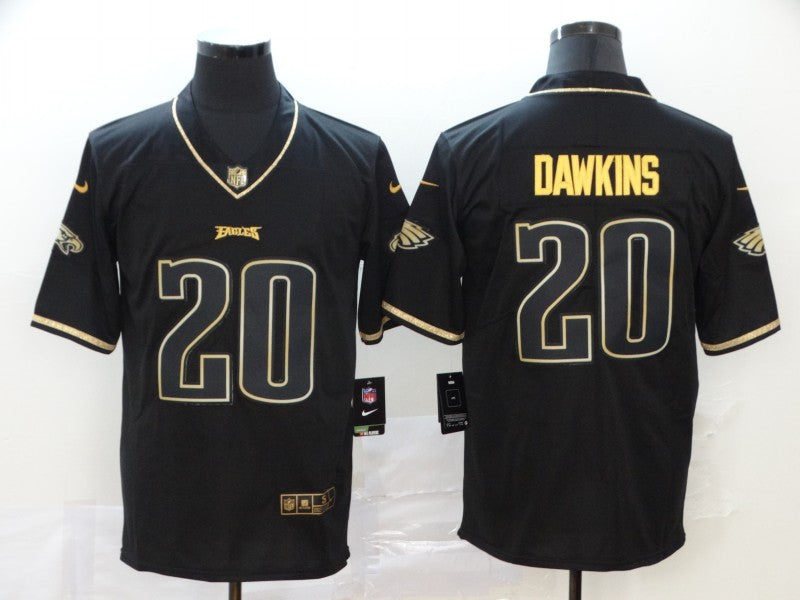 Men's Philadelphia Eagles Brian Dawkins #20 Black Game Player jersey