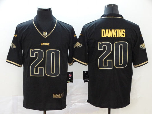 Men's Philadelphia Eagles Brian Dawkins #20 Black Game Player jersey