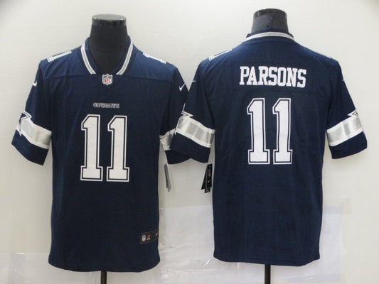 Men's Dallas Cowboys Micah Parsons #11 Navy Game Player Jersey1