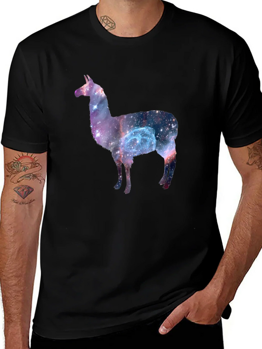 Galaxy Llama Tee - Cosmic Style!