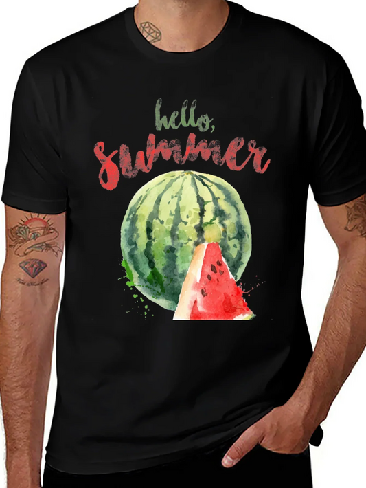 Hello Summer Watermelon Graphic Tee