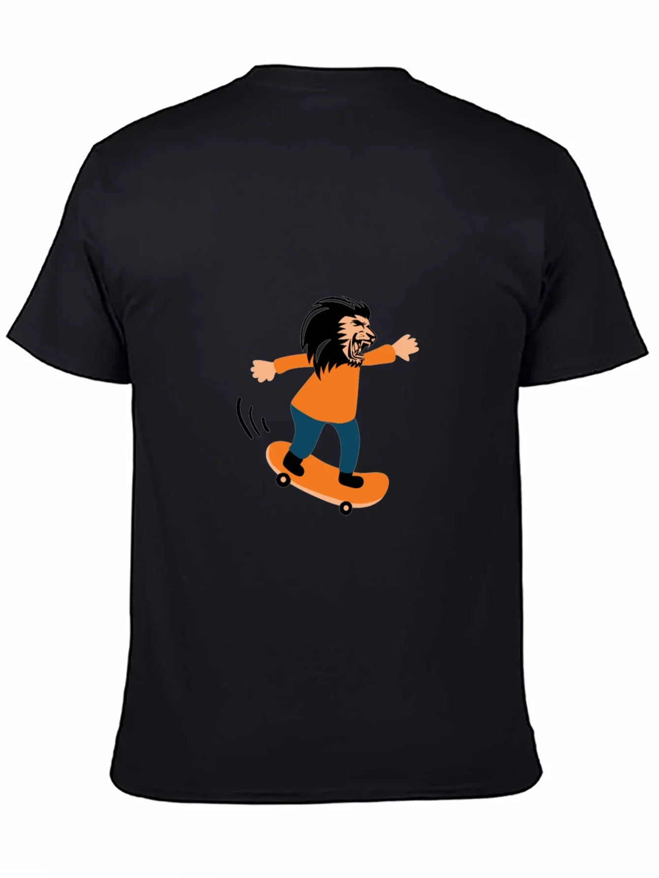 Skateboarding Lion Graphic Tee