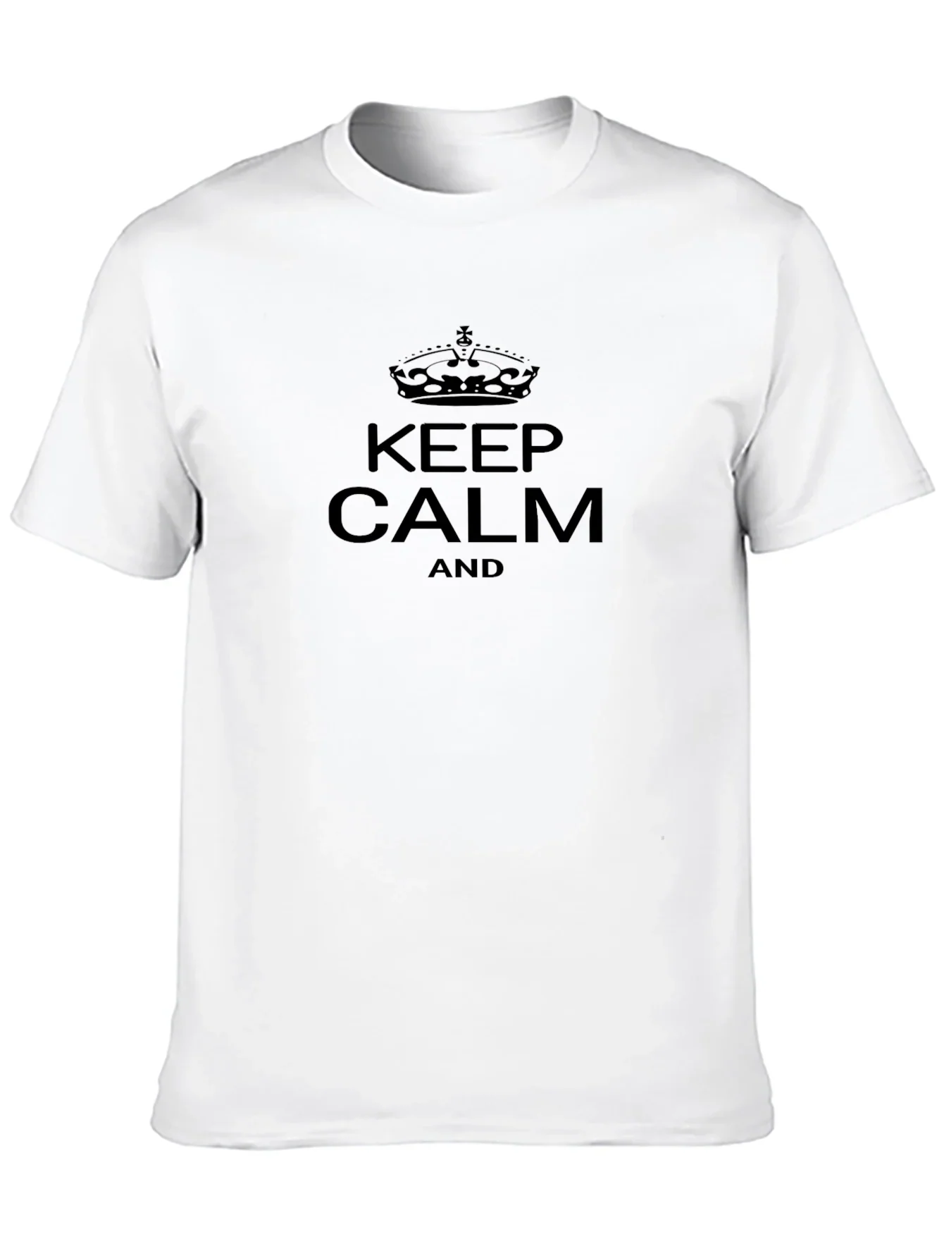 Keep Calm Graphic Tee - Classic Black T-Shirt