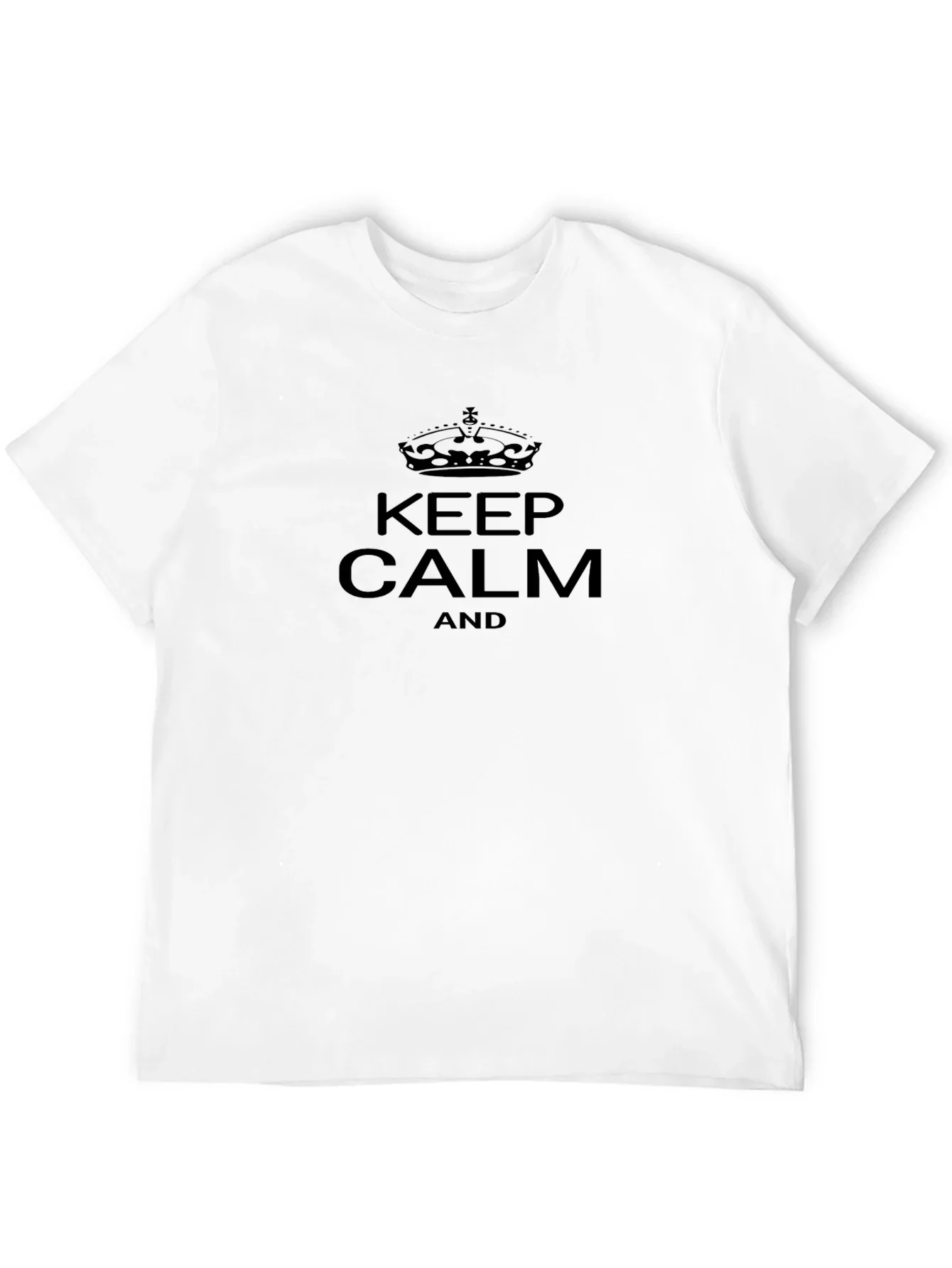 Keep Calm Graphic Tee - Classic Black T-Shirt