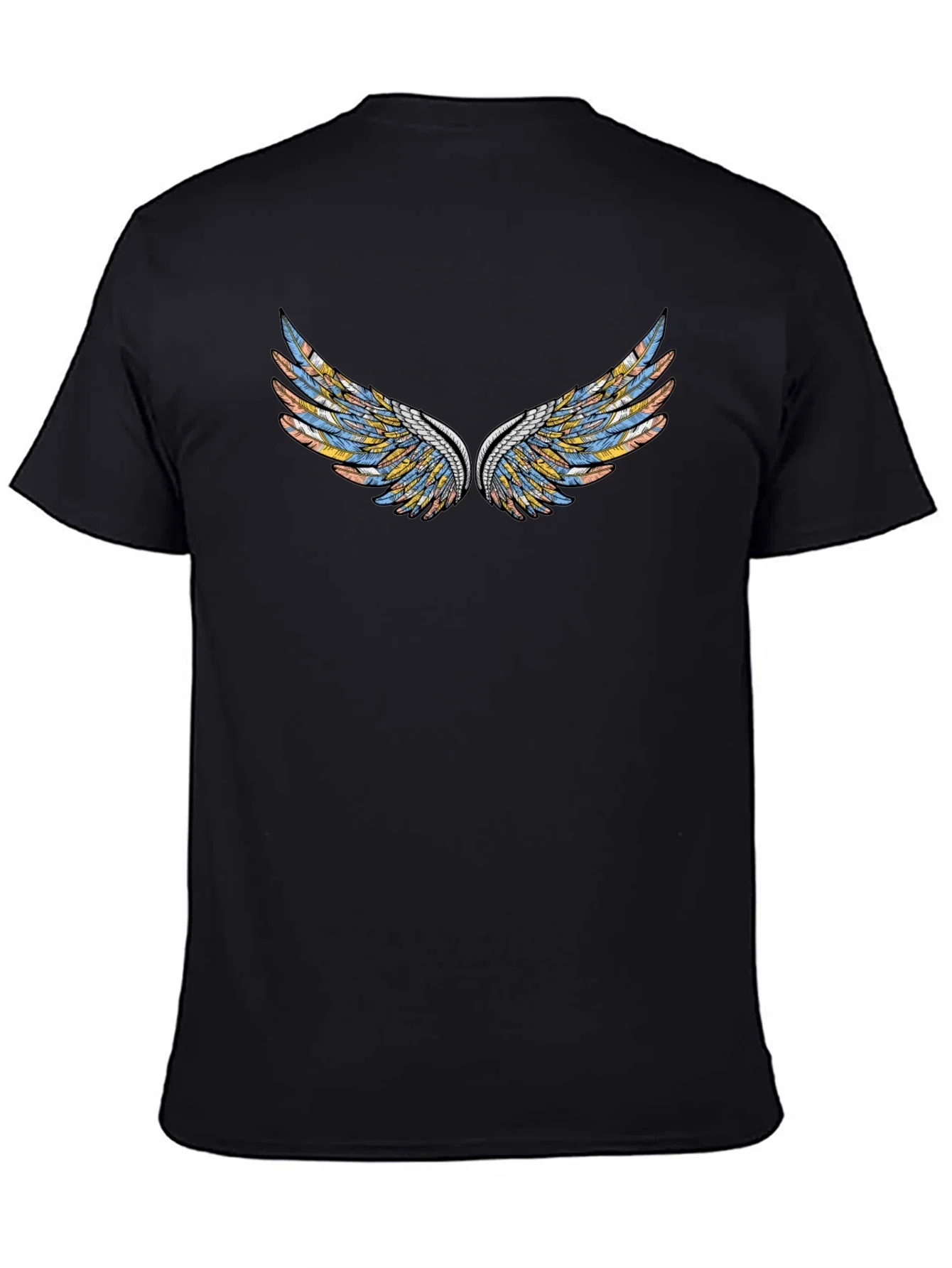 Wings Graphic Black T-Shirt