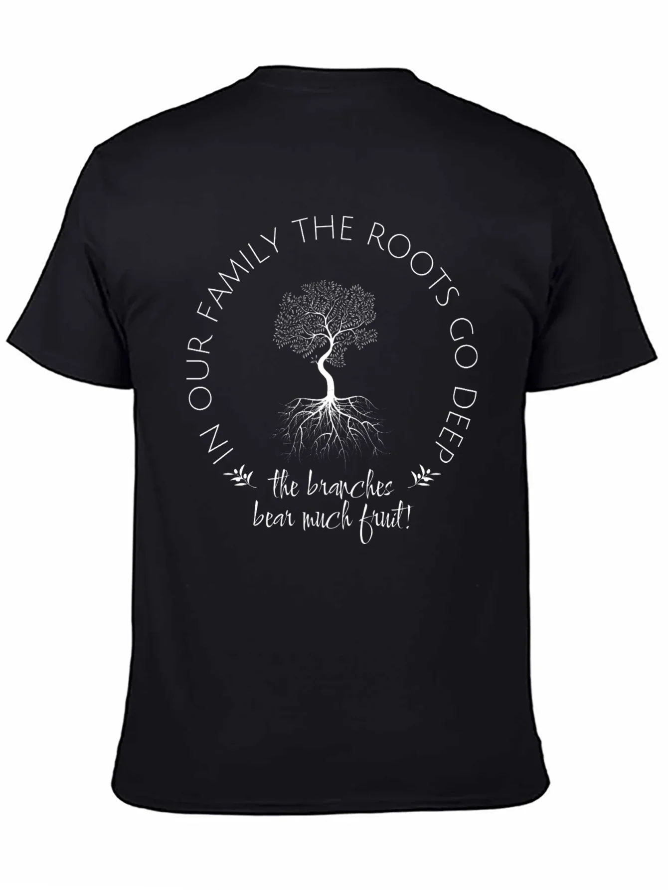 Family Roots Tree Graphic T-Shirt - Deeply Rooted Design