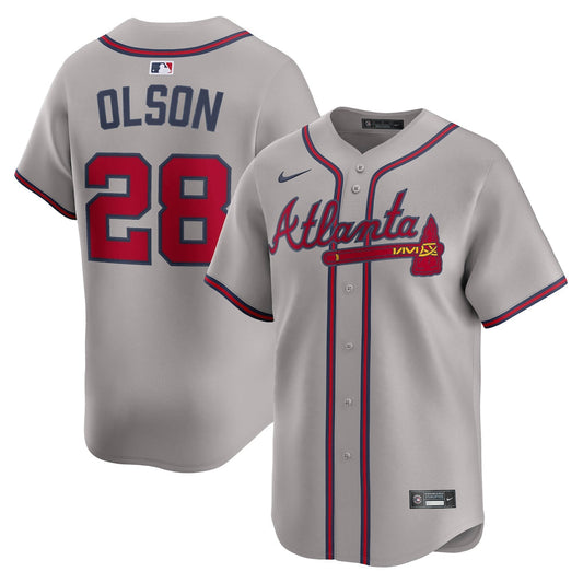Matt Olson Atlanta Braves Road Limited Player Jersey - Gray