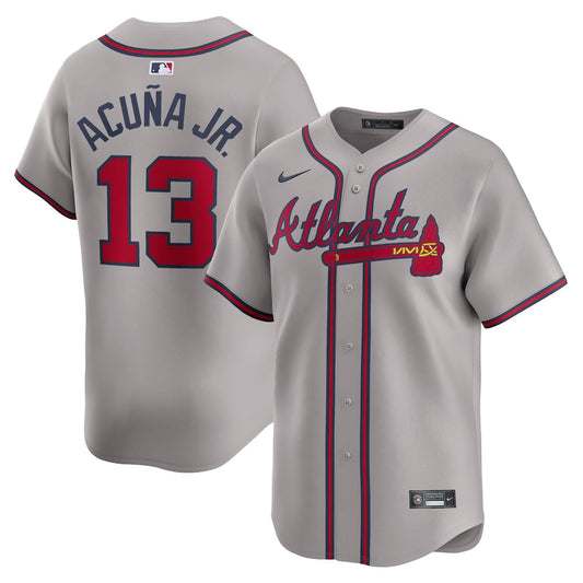 Ronald Acuna Jr. Atlanta Braves Away Limited Player Jersey - Gray