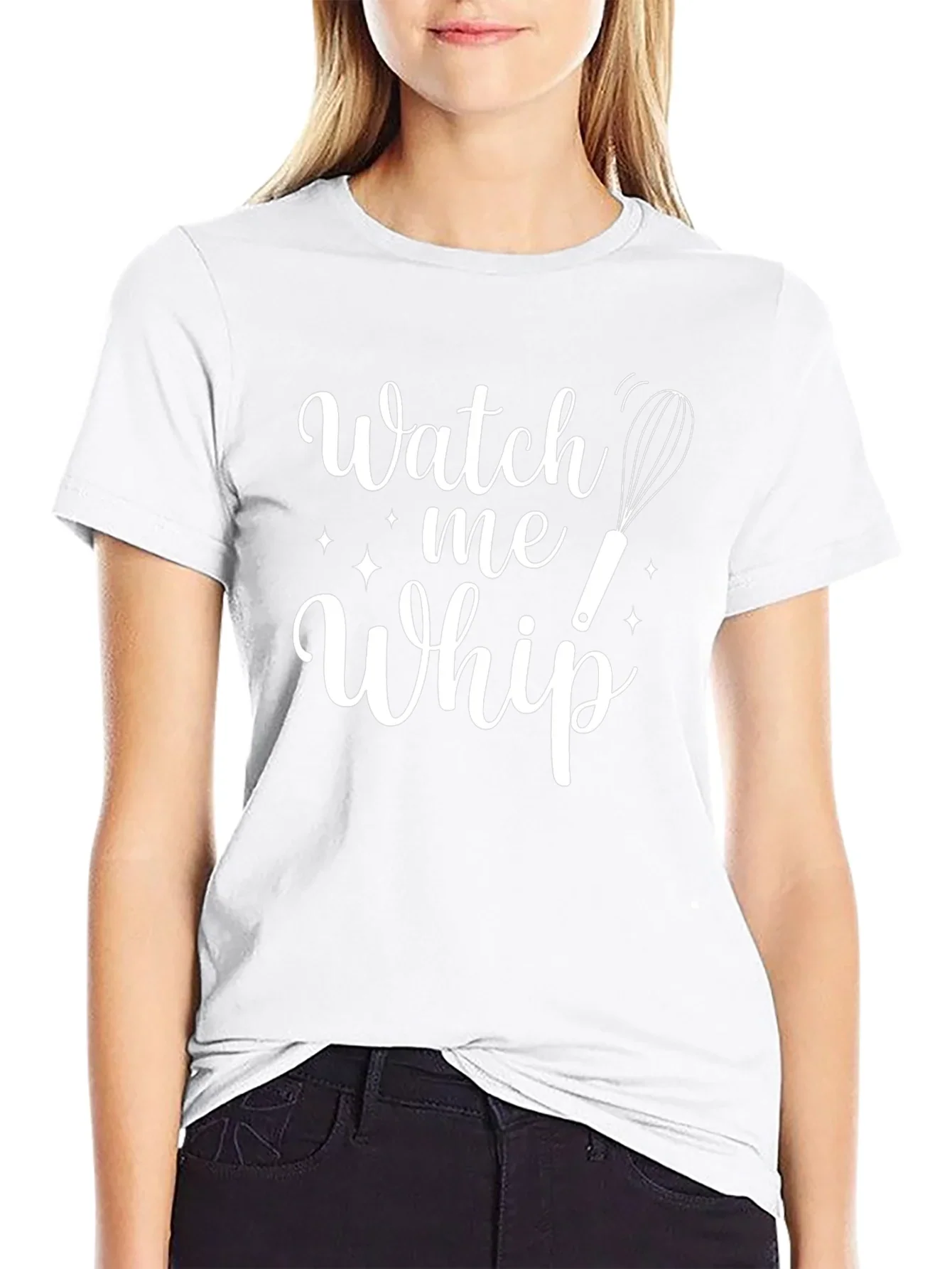 Watch Me Whip Black Crewneck T-Shirt