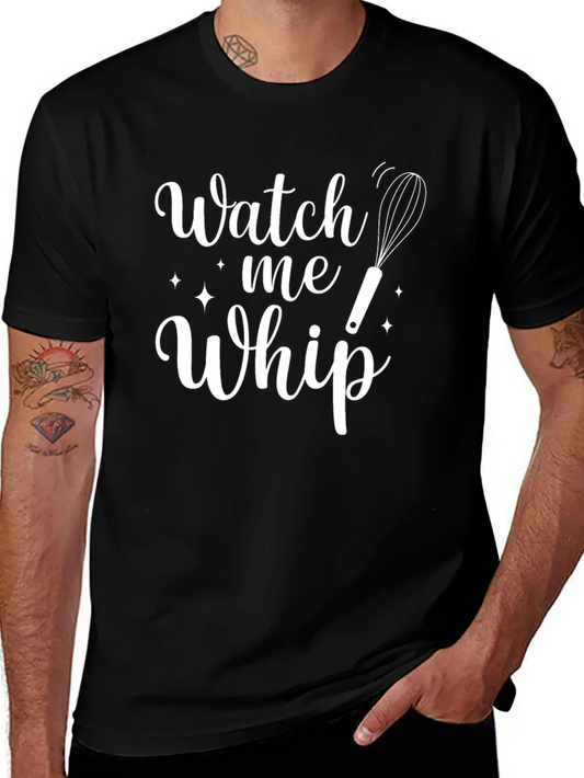 Watch Me Whip Black Crewneck T-Shirt